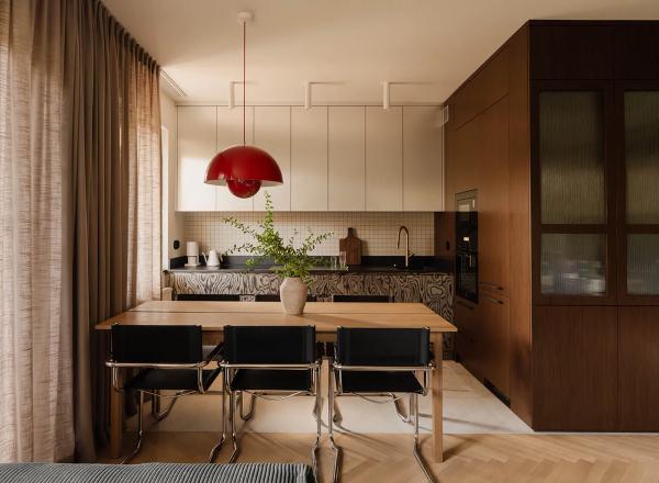 Атмосферный мужской интерьер в варшаве в землистых оттенках (53 кв. М) Атмосферный мужской интерьер в варшаве в землистых оттенках (53 кв. М)