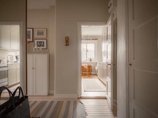 Скандинавский интерьер, в котором тон задаёт рыжий диван (70 кв. М) Скандинавский интерьер, в котором тон задаёт рыжий диван (70 кв. М)