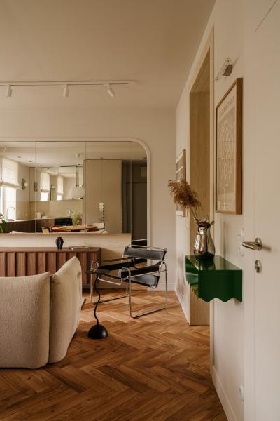 Спокойный, но интересный интерьер небольшой квартиры в варшаве (52 кв. М) Спокойный, но интересный интерьер небольшой квартиры в варшаве (52 кв. М)