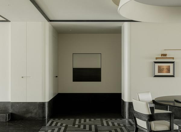 Воздушный современный интерьер в китае с черными акцентами в декоре Воздушный современный интерьер в китае с черными акцентами в декоре