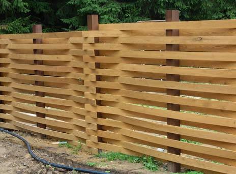 Деревянный забор плетенка Деревянный забор плетенка