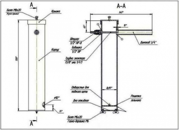 Как сделать дымогенератор для холодного копчения своими руками: чертежи, видео Как сделать дымогенератор для холодного копчения своими руками: чертежи, видео