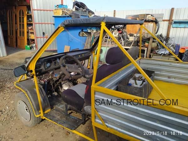 Сделал самодельный автомобиль с двигателем от мотоблока (15 фото) Сделал самодельный автомобиль с двигателем от мотоблока (15 фото)