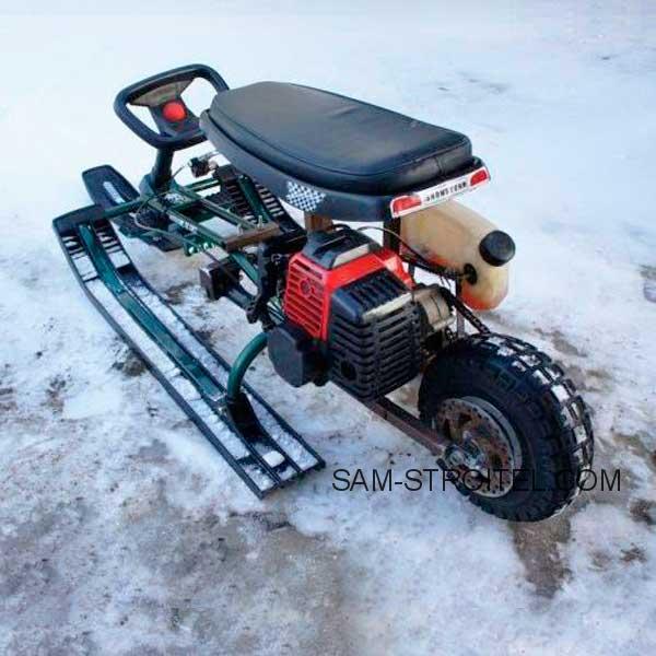 Как я сделал самодельный детский снегоход из снегоката: пошаговая инструкция с фото Как я сделал самодельный детский снегоход из снегоката: пошаговая инструкция с фото