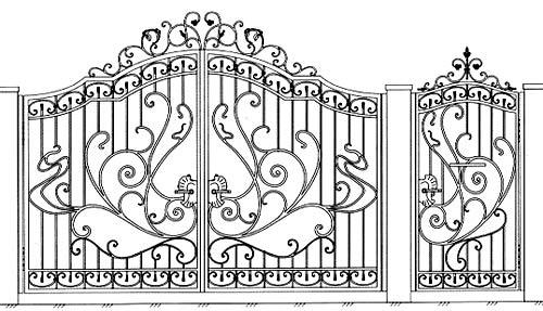 Эскизы кованых ворот Эскизы кованых ворот
