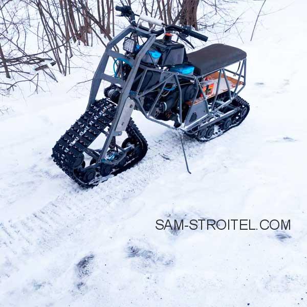 Самодельный полноприводный гусеничный мотоцикл своими руками: обзор конструкции Самодельный полноприводный гусеничный мотоцикл своими руками: обзор конструкции