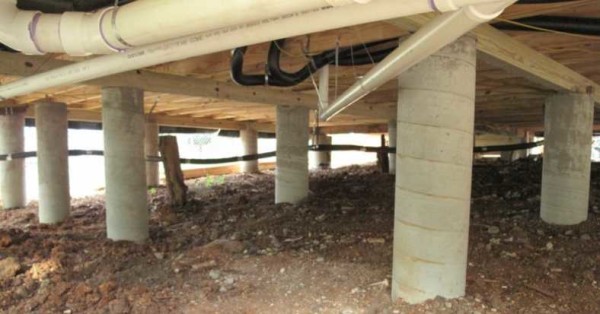 Виды и этапы строительства столбчатых фундаментов Виды и этапы строительства столбчатых фундаментов