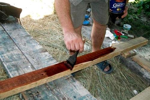 Строительство забора из горбыля Строительство забора из горбыля