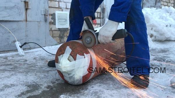 Печь в гараж из газового баллона (29 фото изготовления) Печь в гараж из газового баллона (29 фото изготовления)