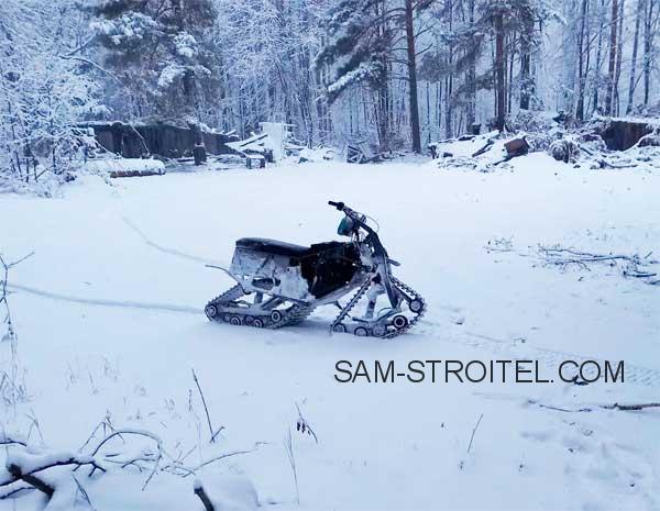 Самодельный полноприводный гусеничный мотоцикл своими руками: обзор конструкции Самодельный полноприводный гусеничный мотоцикл своими руками: обзор конструкции