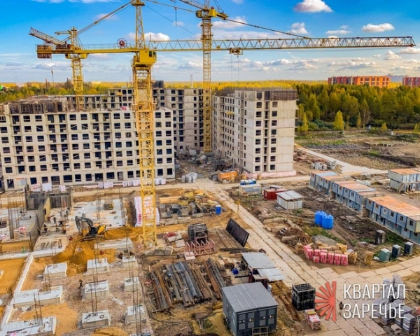 В жк «квартал заречье» в г. Колпино завершены монолитные работы первой очереди строительства — корпус а В жк «квартал заречье» в г. Колпино завершены монолитные работы первой очереди строительства — корпус а