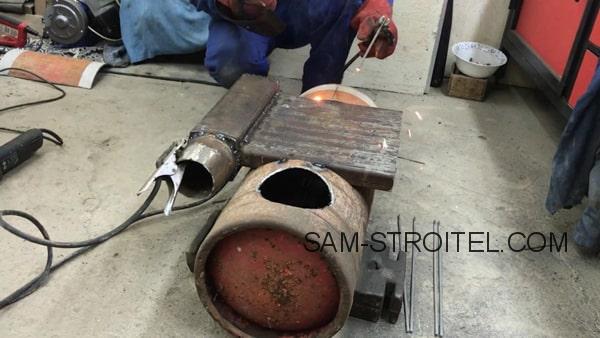 Печь в гараж из газового баллона (29 фото изготовления) Печь в гараж из газового баллона (29 фото изготовления)