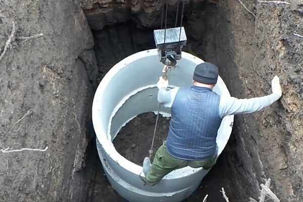 Как сооружается выгребная яма из бетонных колец: схемы + пошаговое руководство Как сооружается выгребная яма из бетонных колец: схемы + пошаговое руководство