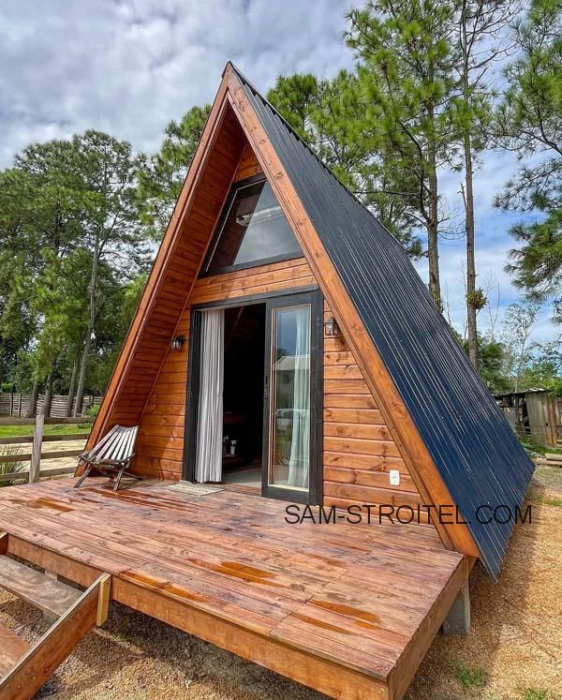 Как я построил уютный a-frame домик своими руками: личный опыт