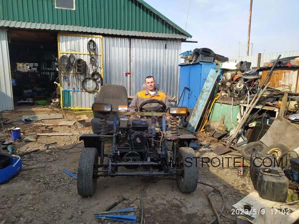 Сделал самодельный автомобиль с двигателем от мотоблока (15 фото) Сделал самодельный автомобиль с двигателем от мотоблока (15 фото)