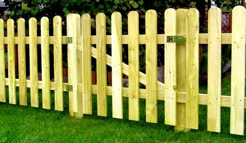 Установка забора из деревянного штакетника Установка забора из деревянного штакетника