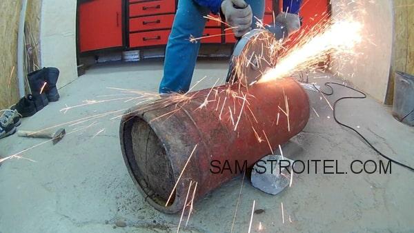 Печь в гараж из газового баллона (29 фото изготовления) Печь в гараж из газового баллона (29 фото изготовления)