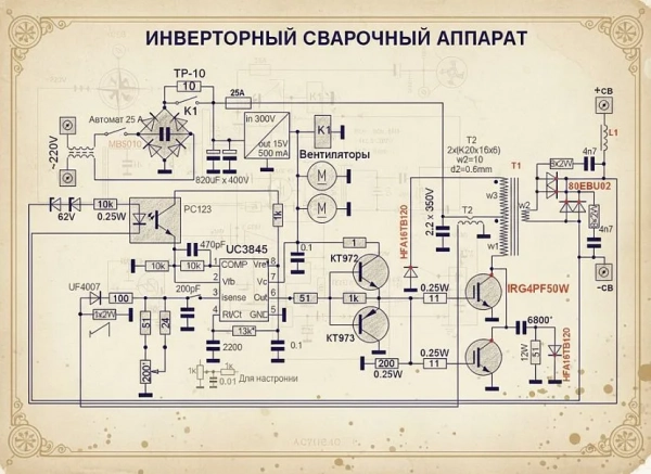 Устройство сварочного инвертора
