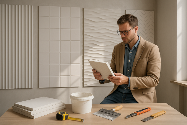 Как выбрать и установить гипсовые стеновые панели: советы, виды и дизайнерские рекомендации без лишних затрат