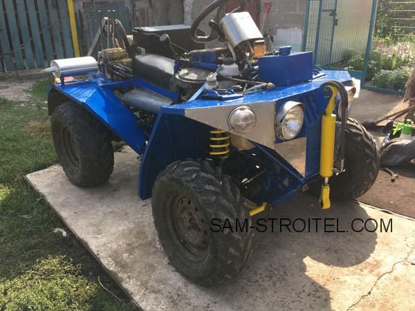 Самодельный квадроцикл-минитрактор с полным приводом 4х4: фото + описание конструкции Самодельный квадроцикл-минитрактор с полным приводом 4х4: фото + описание конструкции