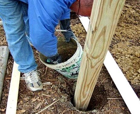 Строительство забора из горбыля Строительство забора из горбыля