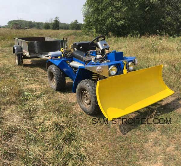 Самодельный квадроцикл-минитрактор с полным приводом 4х4: фото + описание конструкции Самодельный квадроцикл-минитрактор с полным приводом 4х4: фото + описание конструкции
