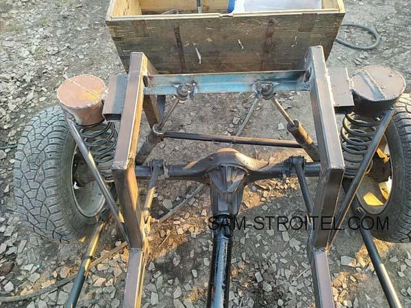 Сделал самодельный автомобиль с двигателем от мотоблока (15 фото) Сделал самодельный автомобиль с двигателем от мотоблока (15 фото)