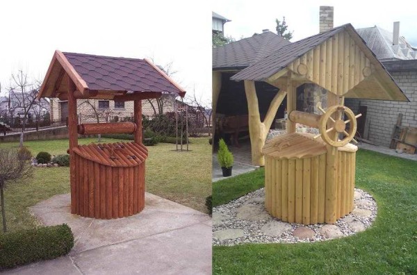 Оформление колодца: колодезный домик (открытый и закрытый) Оформление колодца: колодезный домик (открытый и закрытый)