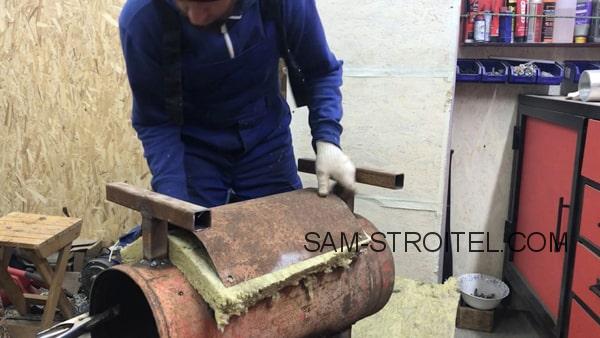 Печь в гараж из газового баллона (29 фото изготовления) Печь в гараж из газового баллона (29 фото изготовления)