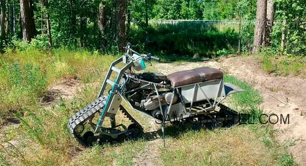 Самодельный полноприводный гусеничный мотоцикл своими руками: обзор конструкции Самодельный полноприводный гусеничный мотоцикл своими руками: обзор конструкции