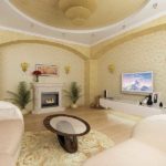 Идеи дизайна гостиной: зонирование, обои, мебель Идеи дизайна гостиной: зонирование, обои, мебель