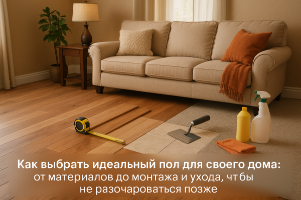 Как выбрать идеальный пол для своего дома: от материалов до монтажа и ухода, чтобы не разочароваться позже