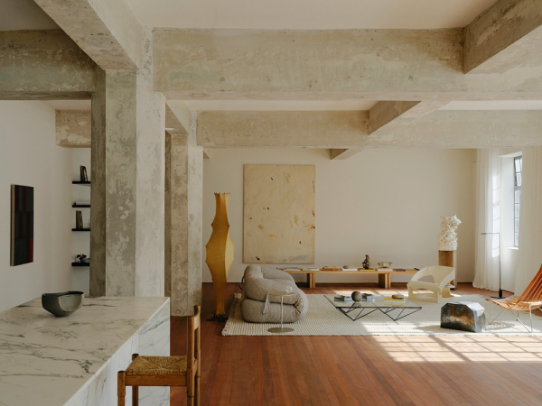 Бетон, естественный свет и японские мотивы: лофт в сиднее