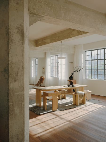 Бетон, естественный свет и японские мотивы: лофт в сиднее