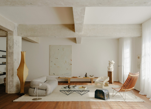 Бетон, естественный свет и японские мотивы: лофт в сиднее