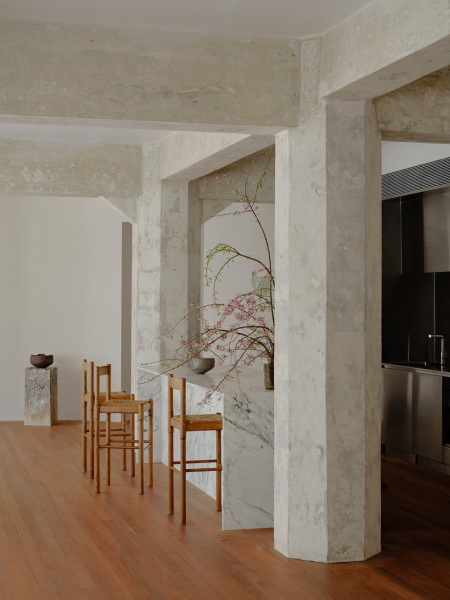 Бетон, естественный свет и японские мотивы: лофт в сиднее