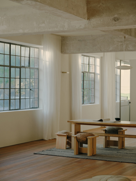 Бетон, естественный свет и японские мотивы: лофт в сиднее