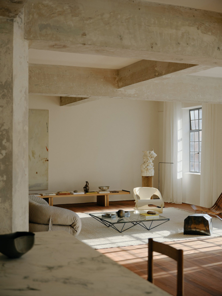 Бетон, естественный свет и японские мотивы: лофт в сиднее