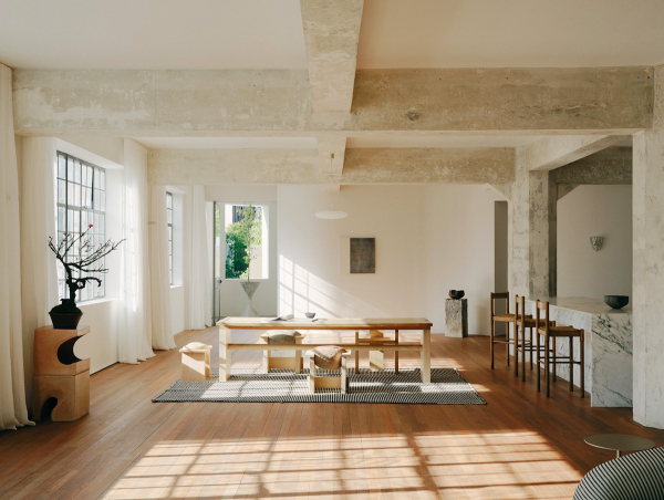 Бетон, естественный свет и японские мотивы: лофт в сиднее