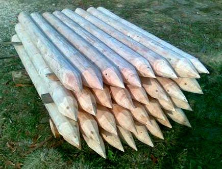 Забор частокол из бревен Забор частокол из бревен