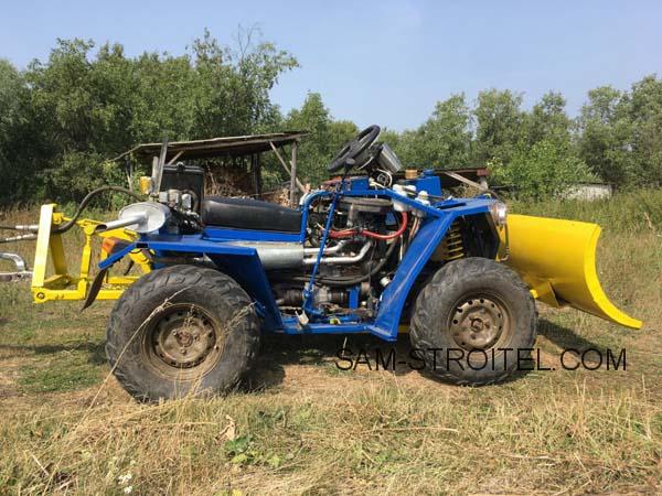 Самодельный квадроцикл-минитрактор с полным приводом 4х4: фото + описание конструкции Самодельный квадроцикл-минитрактор с полным приводом 4х4: фото + описание конструкции