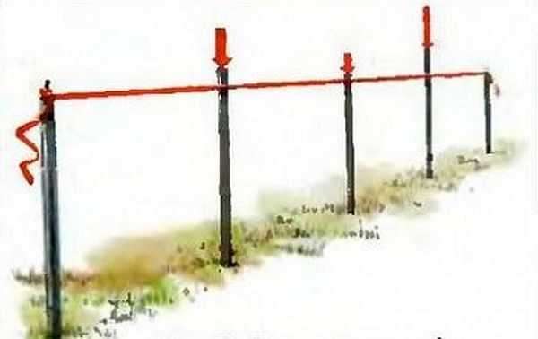 Как поставить забор из сетки-рабицы Как поставить забор из сетки-рабицы