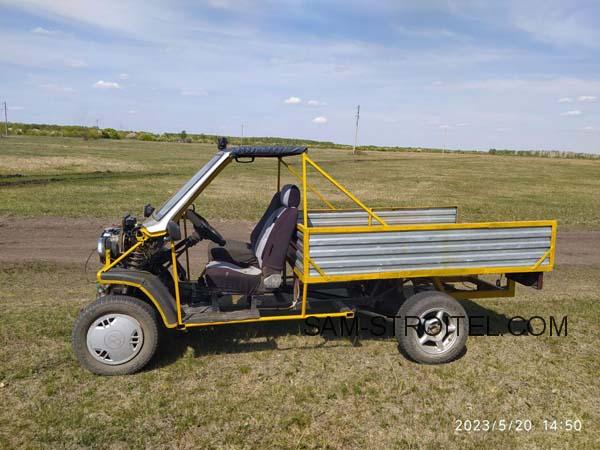 Сделал самодельный автомобиль с двигателем от мотоблока (15 фото) Сделал самодельный автомобиль с двигателем от мотоблока (15 фото)