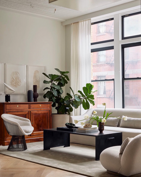 Эта современная резиденция в нью-йорке — результат объединения двух лофтов на разных уровнях Эта современная резиденция в нью-йорке — результат объединения двух лофтов на разных уровнях