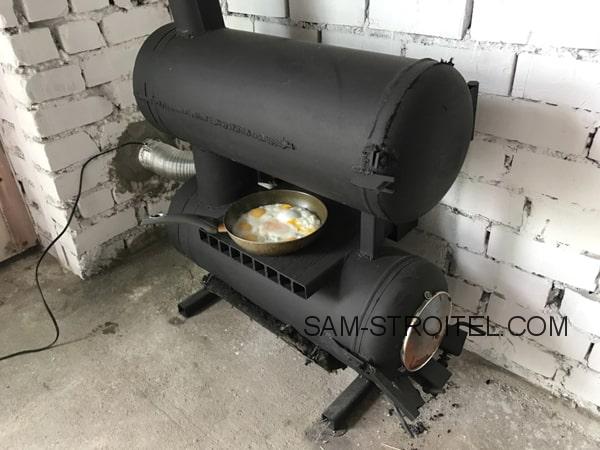 Печь в гараж из газового баллона (29 фото изготовления) Печь в гараж из газового баллона (29 фото изготовления)