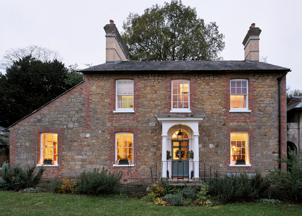 Георгианский коттедж в англии с нарядными интерьерами Георгианский коттедж в англии с нарядными интерьерами