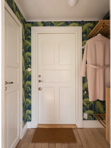 Красивые настенные панели и цветочные обои: уютная квартира в гётеборге Красивые настенные панели и цветочные обои: уютная квартира в гётеборге