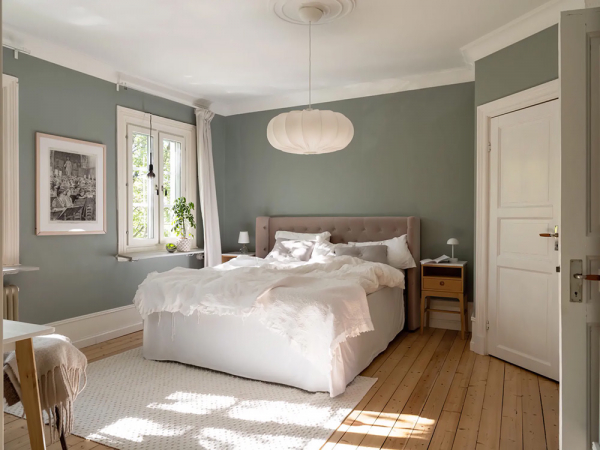 Красивые настенные панели и цветочные обои: уютная квартира в гётеборге Красивые настенные панели и цветочные обои: уютная квартира в гётеборге