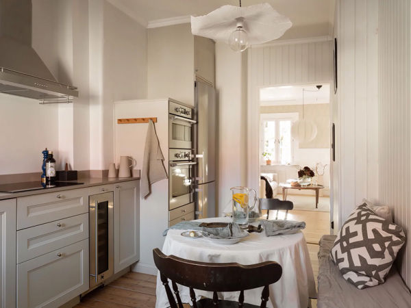 Красивые настенные панели и цветочные обои: уютная квартира в гётеборге Красивые настенные панели и цветочные обои: уютная квартира в гётеборге