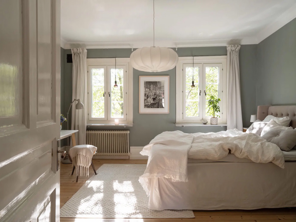 Красивые настенные панели и цветочные обои: уютная квартира в гётеборге Красивые настенные панели и цветочные обои: уютная квартира в гётеборге